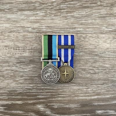 AOSMGMEOPS / NATO+AFGHAN DUO || Operational Service Medal - Greater Middle East / NATO + Afghanistan Medal Duo - Image 3